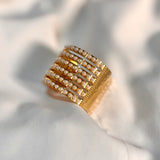 Brazalete con perlas y cristales