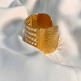 Brazalete con perlas y cristales