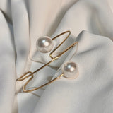Brazalete alambrismo con perlas