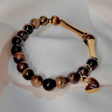 Pulsera elástica ojo de tigre