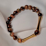 Pulsera elástica ojo de tigre