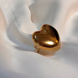 Anillo maxi corazón bold