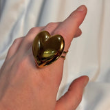 Anillo maxi corazón bold