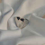 Anillo sello corazón bold