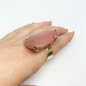 anillo agata rosa orfebreria